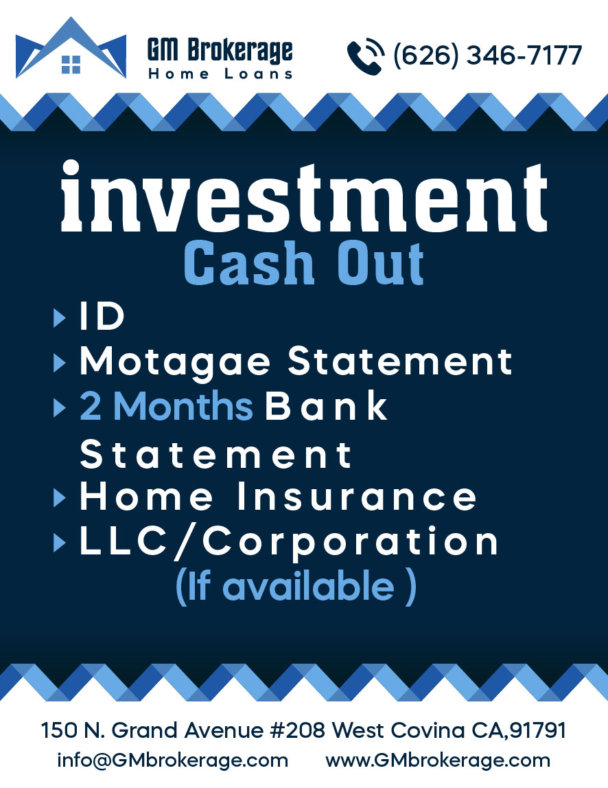 INVESTMENT CASH OUT Unlock the equity in your investment property for new opportunities or capital needs.